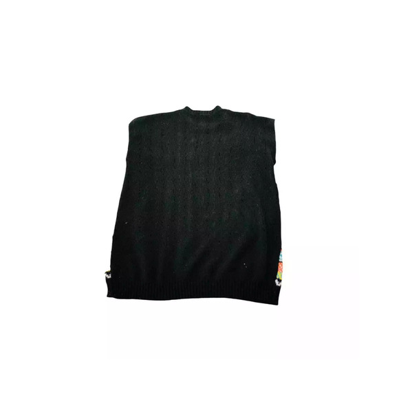 Blush Womens Penguin Fair Isle Christmas Sweater Comfy Striped Multicolor M/L - Picture 6 of 6